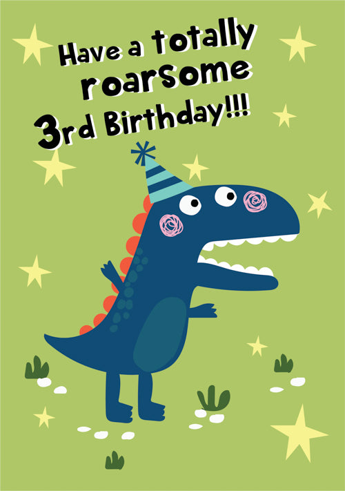 3rd Birthday Card Personalisation