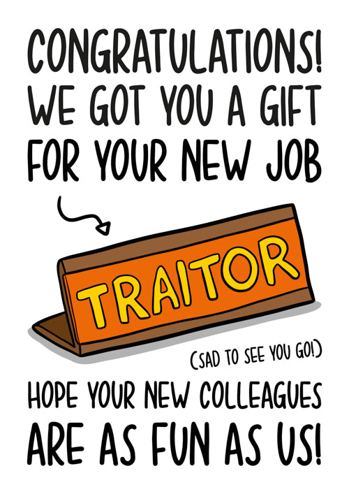 Humour New Job Card Personalisation