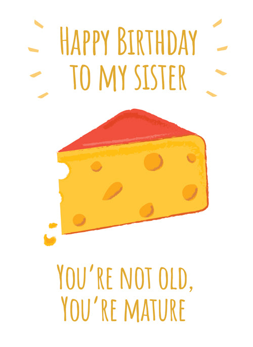 Humour Sister Birthday Card Personalisation