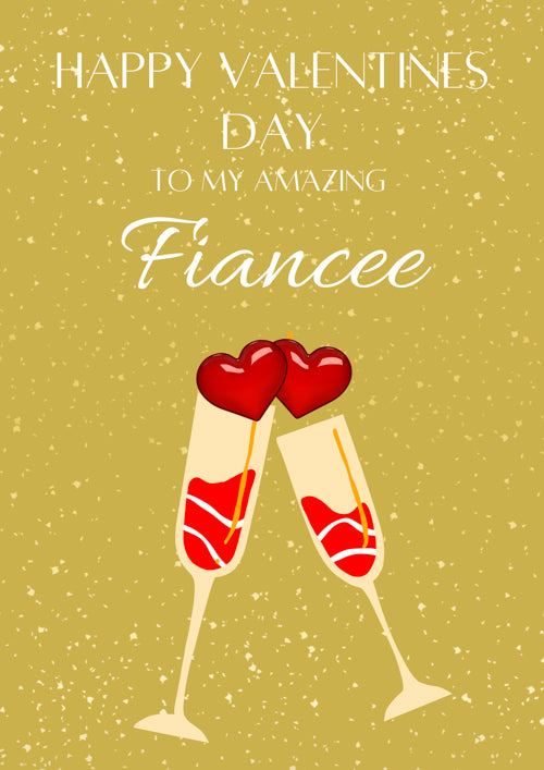 Fiancee Valentines Day Card Personalisation