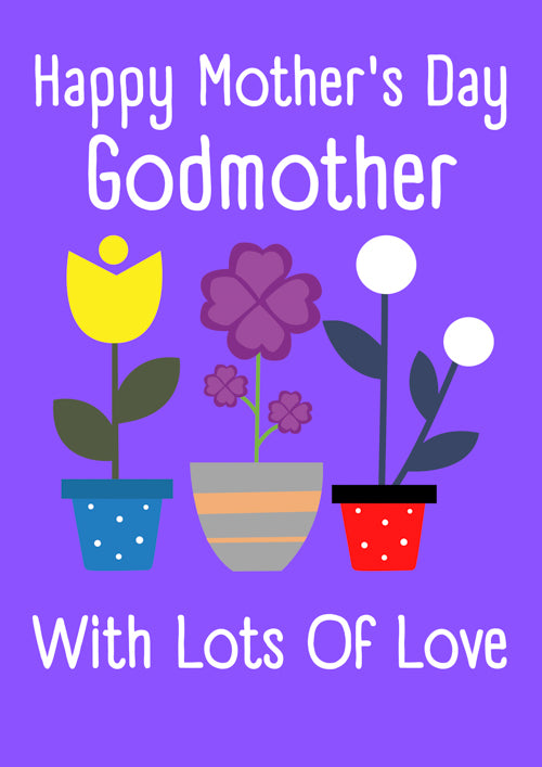 Godmother Mothers Day Card Personalisation