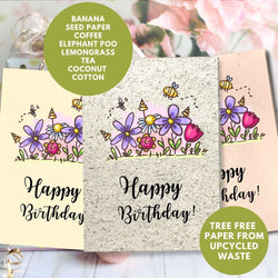General Birthday Card - Flowery Birthday