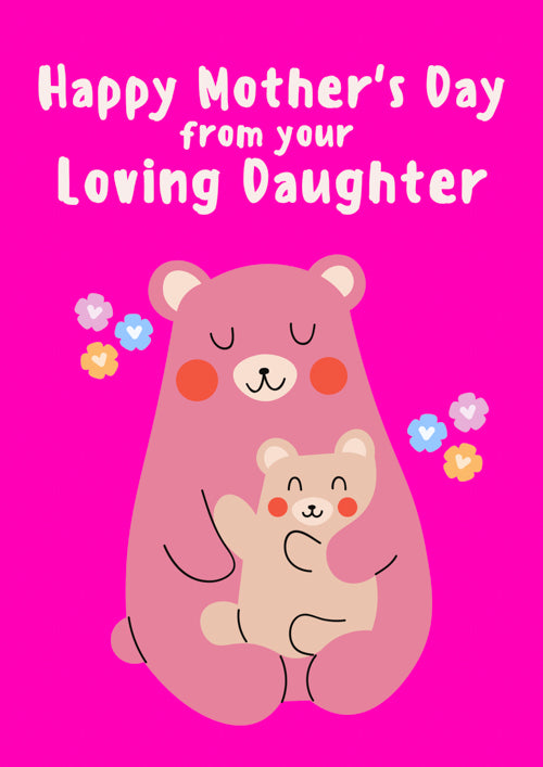 From Daughter Mothers Day Card Personalisation