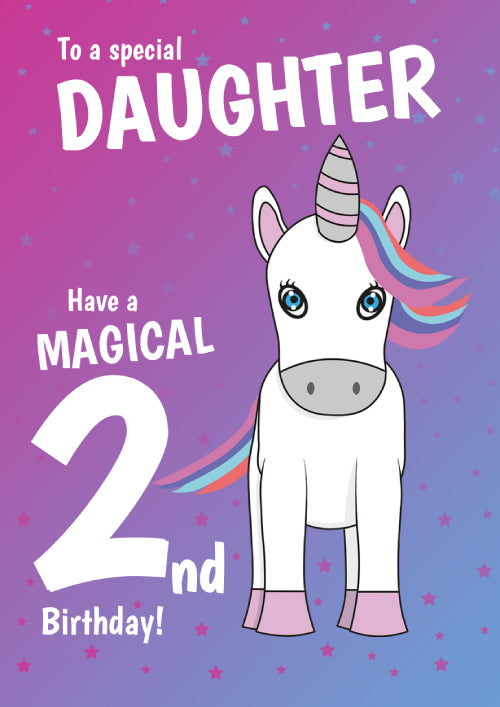 2nd Daughter Birthday Card Personalisation