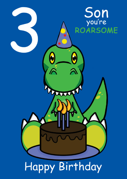 3rd Son Birthday Card Personalisation