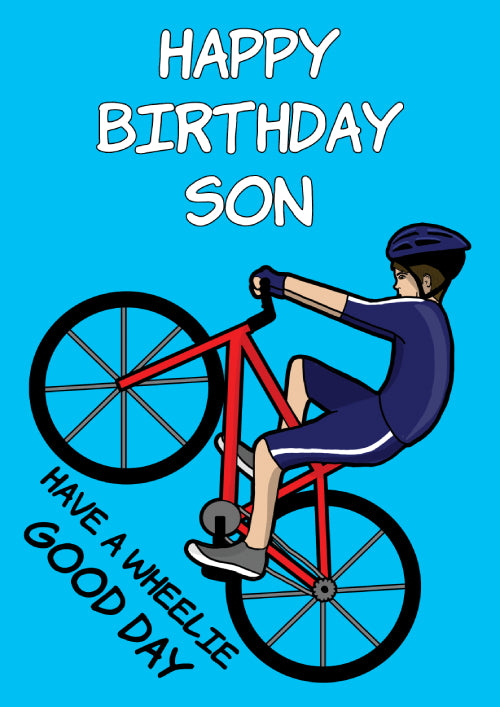 Blank Son Birthday Card Personalisation