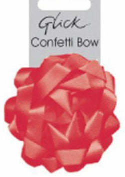 Gift Wrap - Bow / Metallic Red