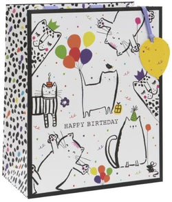 Gift Bag - Large / Doodle Cat