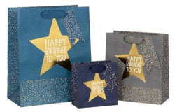Gift Bag - Medium / Male - Birthday Gold Star