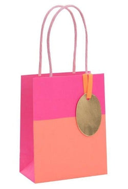 Gift Bag - Small / Pure Zest Coral And Shocking Pink