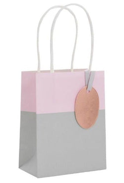 Gift Bag - Small /  Pure Zest Baby Pink / Grey