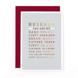Husband Valentines Day Card