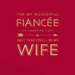 Fiancee Valentines Card