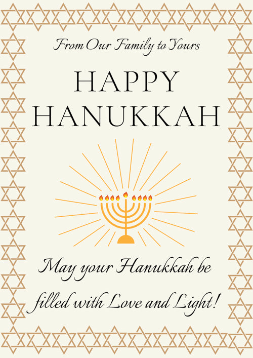 Hanukkah Card Personalisation