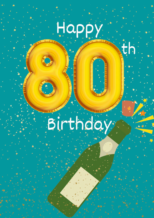 80th Birthday Card Personalisation