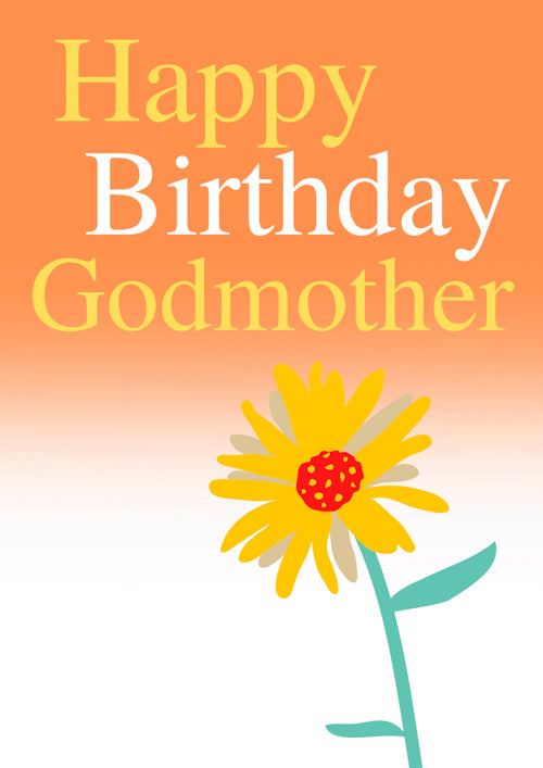Godmother Birthday Card Personalisation