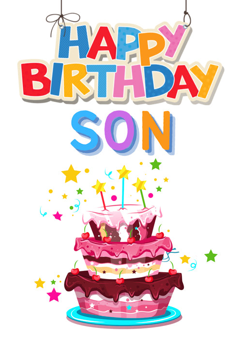 Son Birthday Card Personalisation