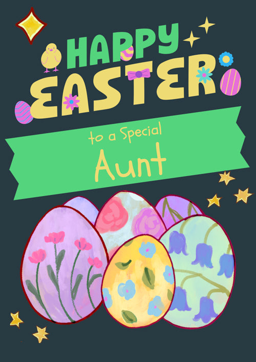 Special Aunt Easter Card Personalisation