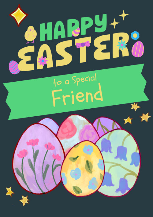 Special Friend Easter Card Personalisation