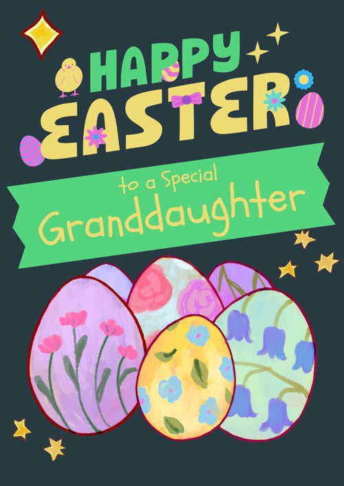Special Granddaughter Easter Card Personalisation