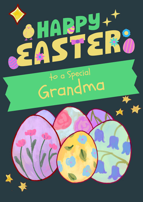 Special Grandma Easter Card Personalisation