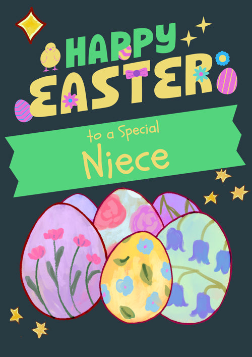 Special Niece Easter Card Personalisation