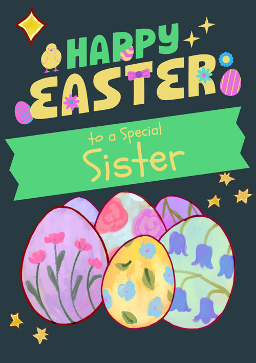 Special Sister Easter Card Personalisation