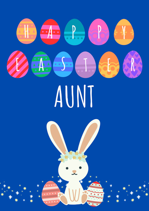 Aunt Easter Card Personalisation