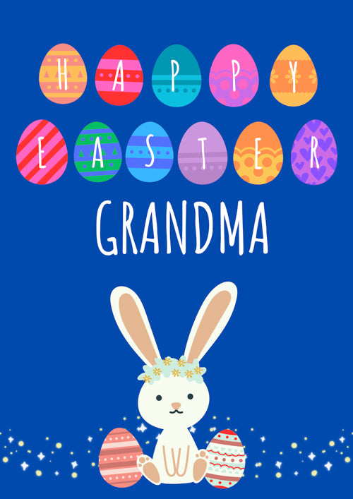 Grandma Easter Card Personalisation