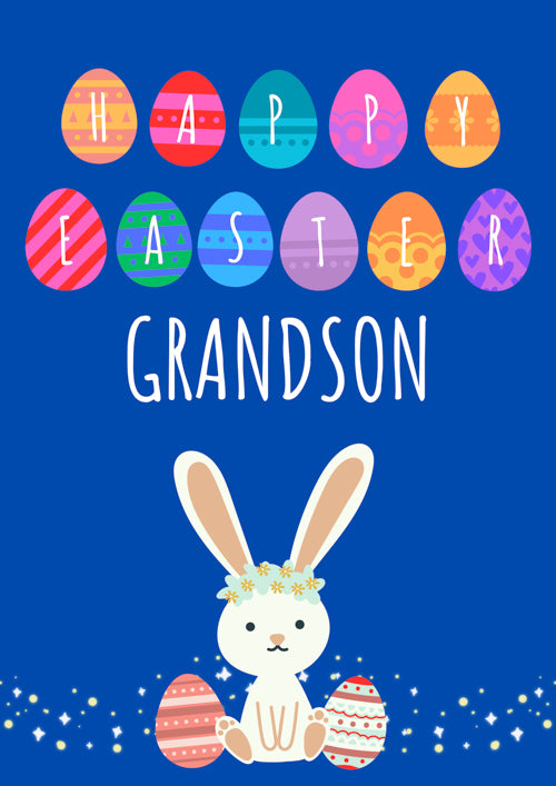 Grandson Easter Card Personalisation