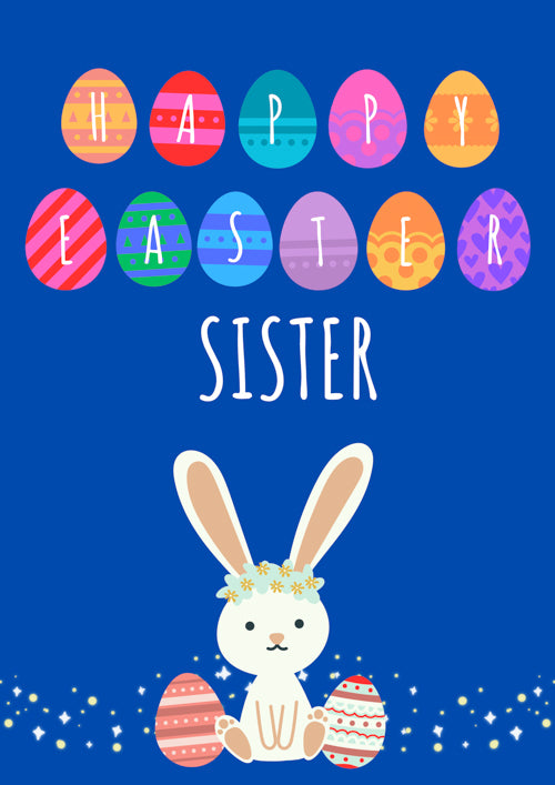 Sister Easter Card Personalisation