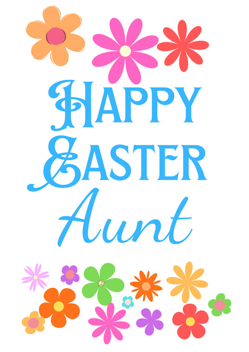 Aunt Easter Card Personalisation