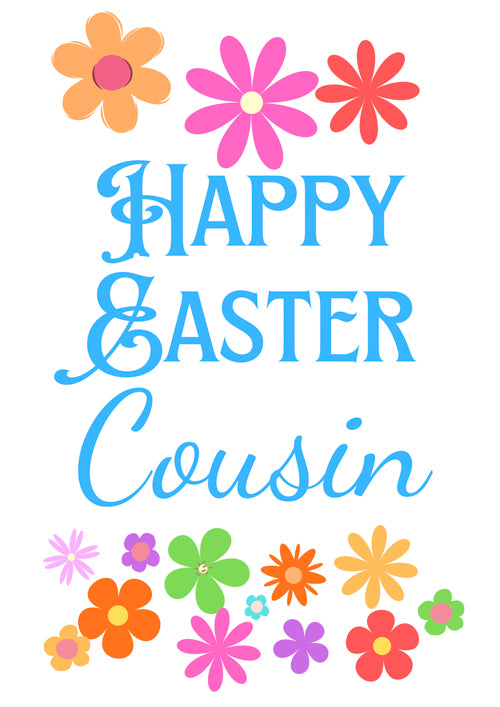 Cousin Easter Card Personalisation