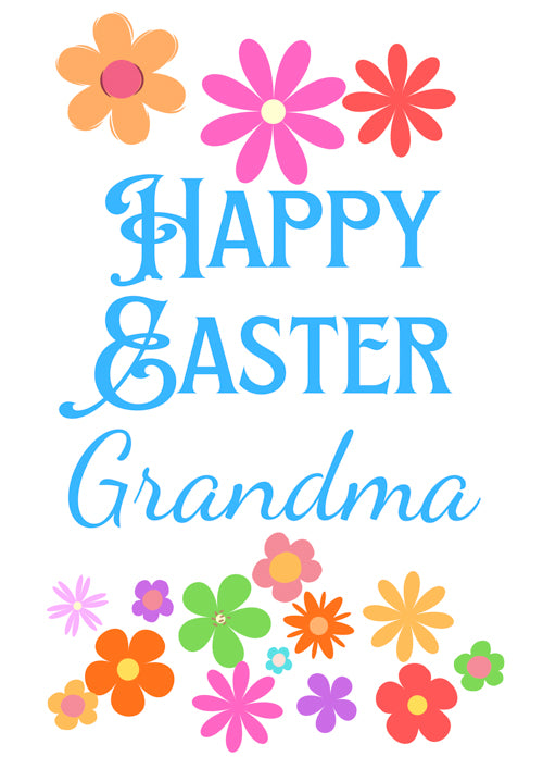Grandma Easter Card Personalisation