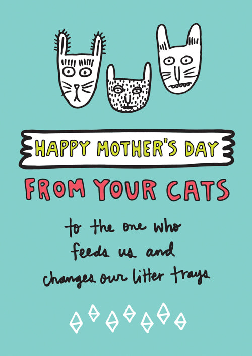 From Cats Mothers Day Card Personalisation