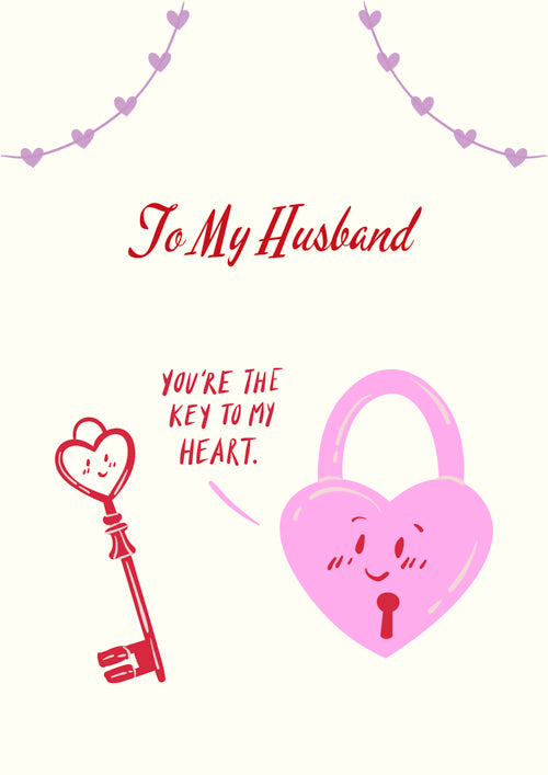 Husband Valentines Card Personalisation