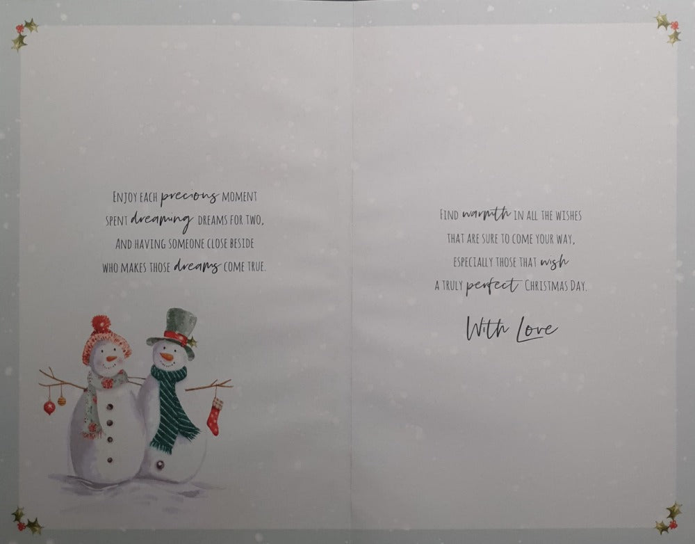 Special Grandson And Partner Christmas Card