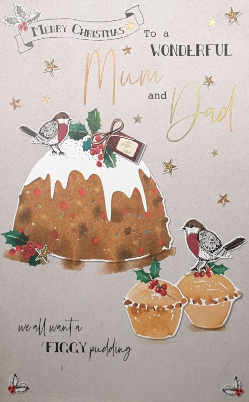 Mum And Dad Christmas Card