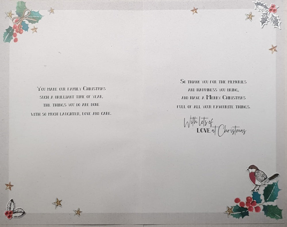 Mum And Dad Christmas Card