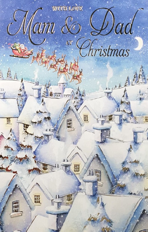 Mam And Dad Christmas Card