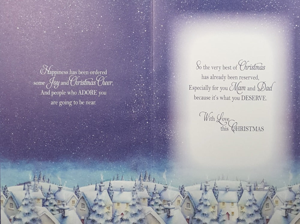 Mam And Dad Christmas Card