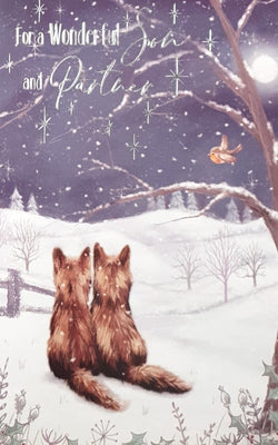Son And Partner Christmas Card