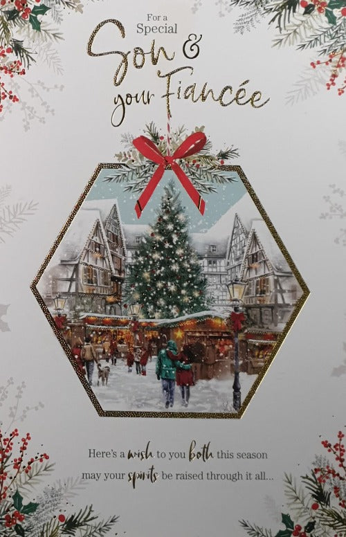 Special Son And Your Fiancee Christmas Card