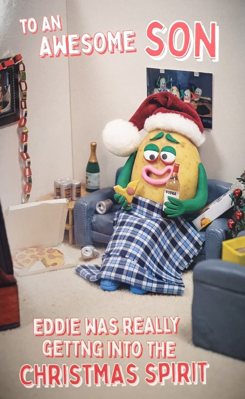 Funny Son Christmas Card