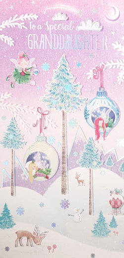 Special Granddaughter Christmas Card
