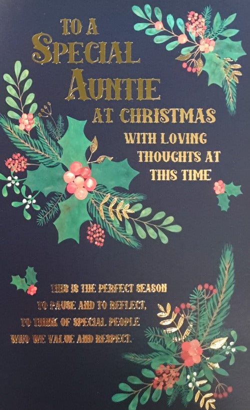 Special Auntie Christmas Card