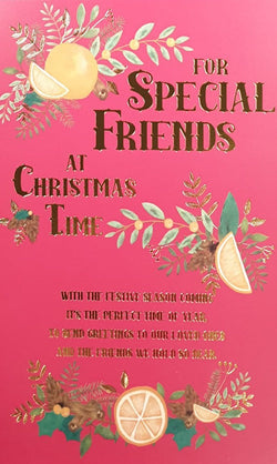Special Friends Christmas Card