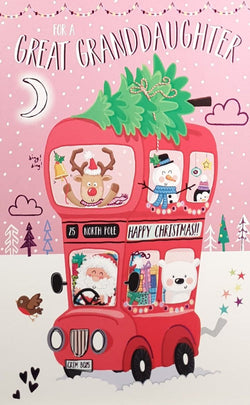 Great Granddaughter Christmas Card