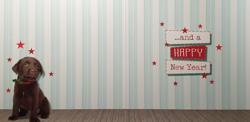 Pet Dog Christmas Card