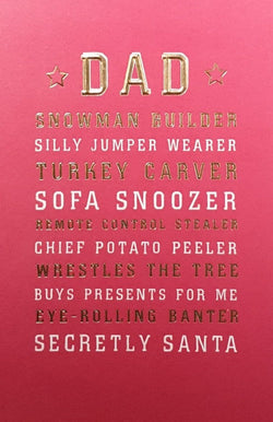 Funny Dad Christmas Card